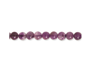 Collier d'améthistes rondes 4.0 mm
