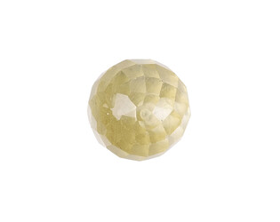 Quartz lime taille perle 1 trou- 6.0 mm