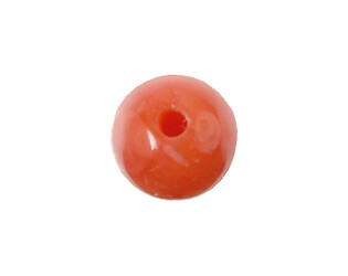 Corail rouge perle 1 trou 5.5 mm