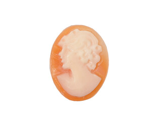 Camée ovale taille cabochon 16.0 x 8.0 mm