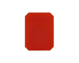 Cornaline plaque octogonale 9.0 x 7.0 mm
