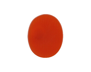 Cornaline plaque ovale 6.0 x 4.0 mm