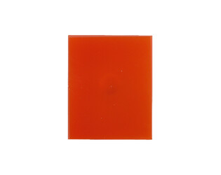 Cornaline plaque carrée  12.0 x 10.0 mm