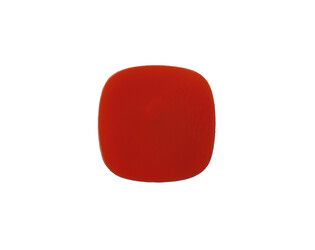 Cornaline  plaque forme tonneau 7.0 x 7.0 mm
