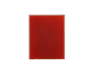 Cornaline rectangle avec champfrein 13.0 x 10.0 mm