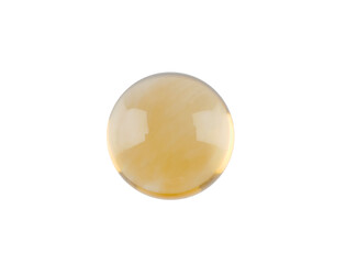 Citrine véritable taille cabochon rond 2.5 mm