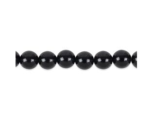 Collier d'onyx perle t/d 6.0 mm