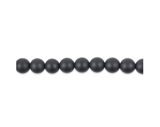 Collier d'onyx mat 8.0 mm