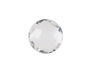 Quartz blanc taille facette double face 10.0 mm