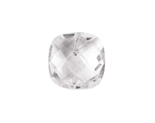Quartz blanc taille coussin 6.0 mm