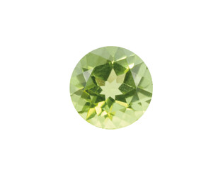 Péridot véritable taille brillant rond 2.00 mm