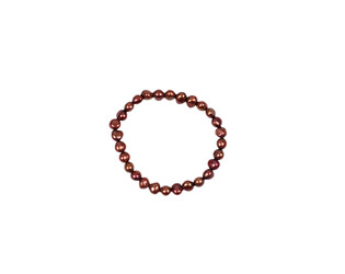 Bracelet de perles d'eau douce brunes 5.5 mm
