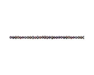 Collier de perles d'eau douce noires 3.0 - 3.5 mm