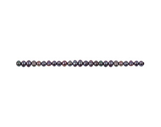 Collier de perles d'eau douce noires 4.0 - 4.5 mm