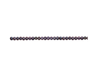Collier de perles d'eau douce noires 5.0 - 5.5 mm