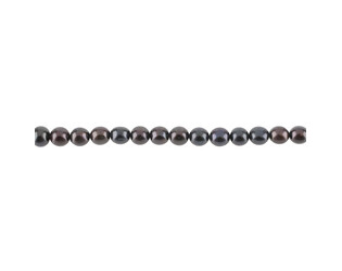 Collier de perles d'eau douce noires 8.0 - 8.5 mm