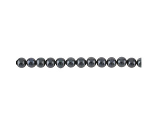 Collier de perles d'eau douce noires 9.0 - 9.5 mm