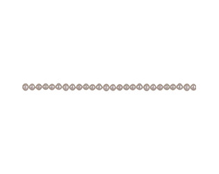 Collier de perles d'eau douce nouées blanches 5.0 - 5.5 mm