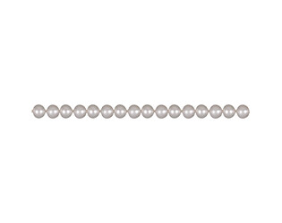 Collier de perles d'eau douce nouées blanches 7.0 - 7.5 mm