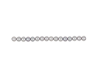 Collier de perles d'eau douce grises 6.0 - 6.5 mm