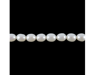 Collier de perles d'eau douce grain de riz 4.5 - 5.0 mm