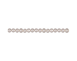 Collier de perles d'eau douce blanches 7.0 - 7.5 mm