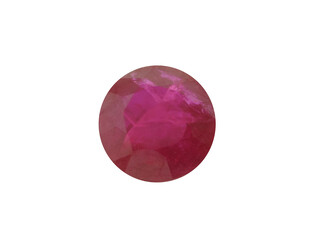 Rubis véritable rond taille brillant 2.7 mm