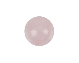 Quartz rose rond percé 6.0 mm