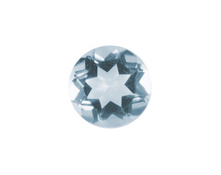 Topaze véritable ice blue taille brillant 2.75 mm