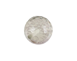 Prasiolite perle 1 trou taille facettes 8.0 mm
