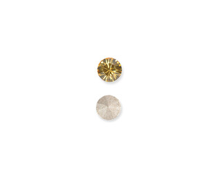 Simili vert rond taille brillant 2.7 mm