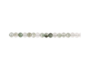 Collier de quartz verts taille facettes 3.0 mm