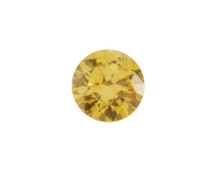 SYNTHETIQUE DIAMANT JAUNE VVS 0.05 CT