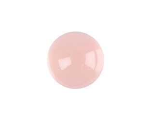 Calcédoine rose taille cabochon rond 7.0 mm