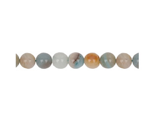 Collier d'amazonites rondes mélangées 8.0 mm
