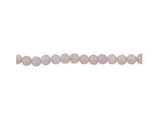 Collier de opal rose taille facettes 3.5 mm