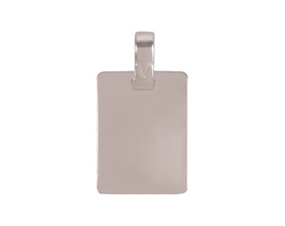 Plaque à graver argent rectangle 14.0 x 10.0 mm