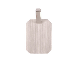 Plaque à graver argent rectangle 14.0 x 10.0 mm