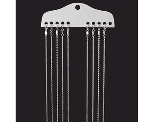 Assortiment de 9 colliers ancre en argent