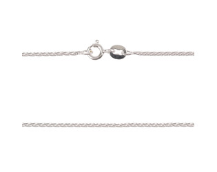 Collier queue de renard argent 1.2 mm longueur 42 cm