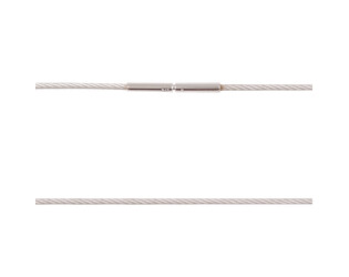 Collier cable argent 1.2 mm longueur 42 cm
