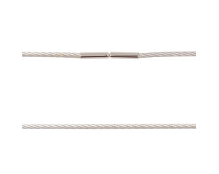 Collier cable argent 1.5 mm longueur 45 cm