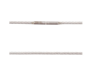 Collier cable argent 1.8 mm longueur 45 cm
