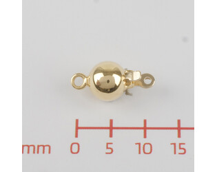 Fermoir boule jaune 9 carats