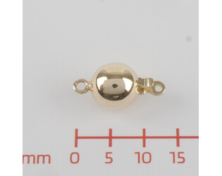Fermoir boule jaune 9 carats