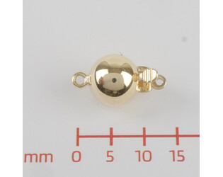 Fermoir boule jaune 9 carats