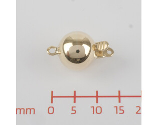 Fermoir boule jaune 9 carats