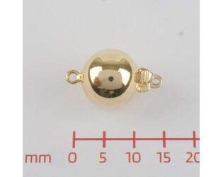 Fermoir boule jaune 9 carats