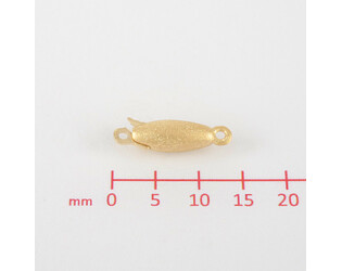 Fermoir olive 1 rang or jaune 14 carats