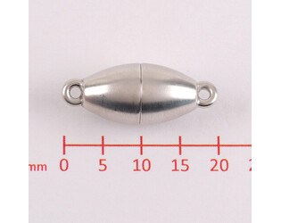 Fermoir magnétique olive argent 8.0 mm